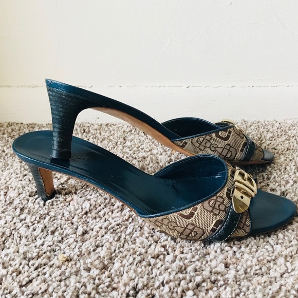 Gucci Blue Sandals Size 38C - Picture 2 of 8
